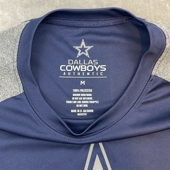 Dallas Cowboys NFL Men’s Medium Blue Gray Shirt - Picture 3 of 4
